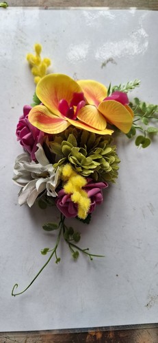 Hair flower clip rockabilly - clip,