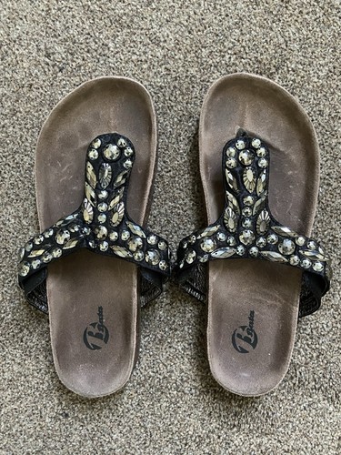 Bata jewelled sandals thong - jewelled,