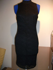 ** SALE **  LADIES DRESS BY DARE TO BARE IN SIZE 14  BLACK WITH LACE OVERLAY