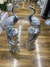 Large Set Of 2 Crushed Diamond