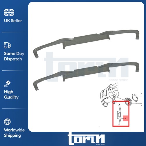Front brake pad retaining - front,