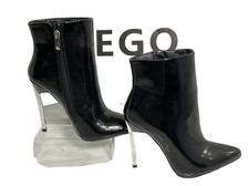 EGO Black Stiletto Ankle Boots