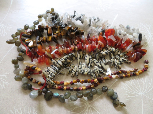 Mixed lot semi precious - lot, of