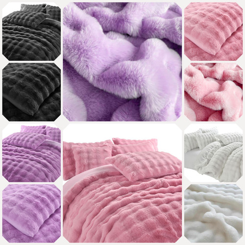 Square teddy fleece duvet - square,
