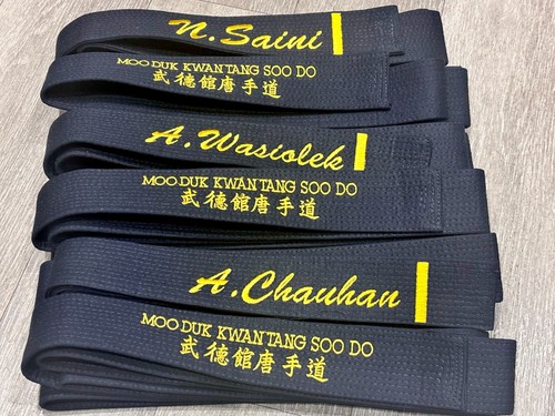 Custom embroidered martial