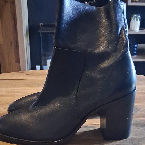 Topshop women black leather - women's,