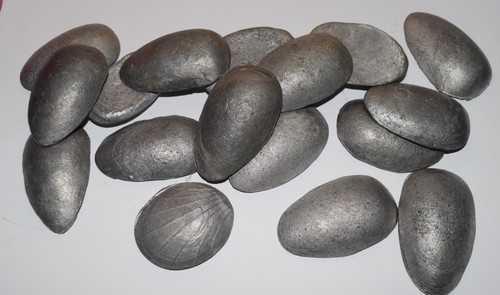 Scrap lead moulded spoon - lead,