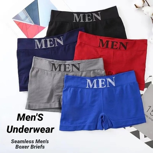 5pcs men plain boxer - 5pcs,