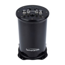 Aluminum 2.6L Fuel Surge Tank For Twin 40mm Fuel Pumps 8AN Ports 2.8L For Single