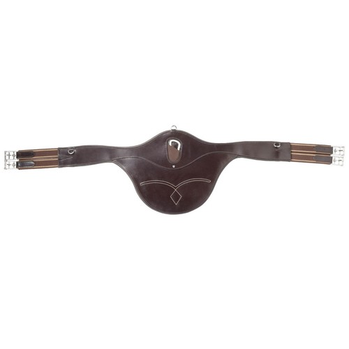 Anatomical leather girth - leather,