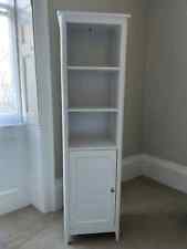 White Tallboy bathroom cabinet/ shelving unit, identical to John Lewis Portsman 