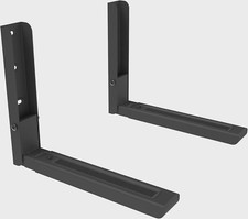 45kg Microwave Wall Mount Brackets Universal Microwave Oven Shelf Adjust. Depth