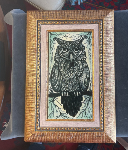 Owl ceramic turkish - owl, pottery
