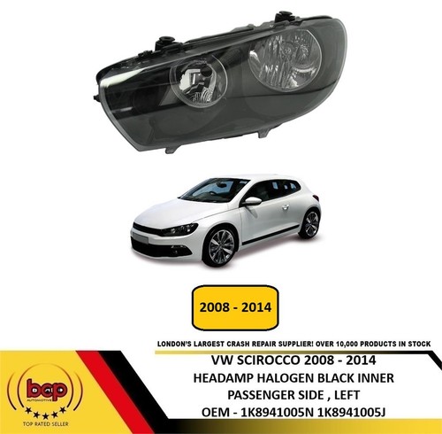 Scirocco headlight 2008 - vw,