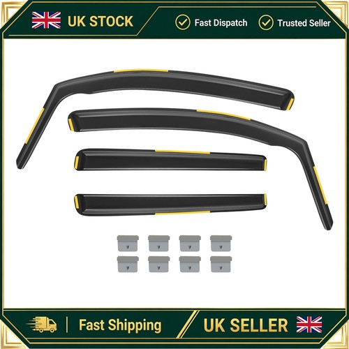 4pcs wind deflectors tinted - wind,