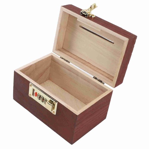 Wooden money chest box - money,