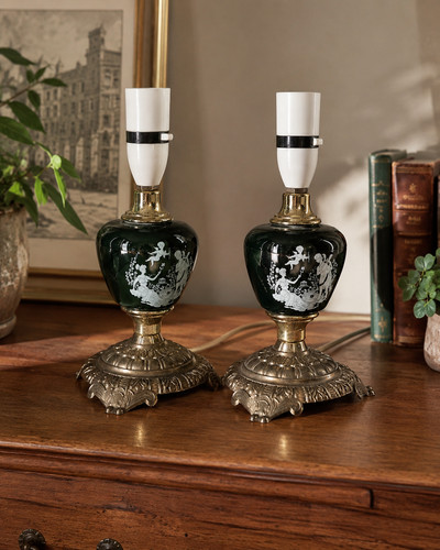 Vintage table lamps pair - lamps, of