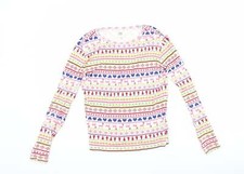 Gap Girls White Geometric