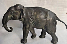 Rare Fabrication Francaise Art deco spelter elephant,  1920 - France