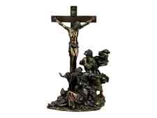 Crucifixion Scene Statue Gold