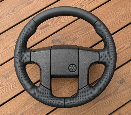 New leather steering - leather, vw