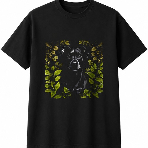 Botanical patterdale terrier - botanical,