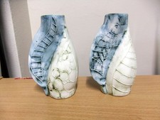 Pair of small Carn Pottery