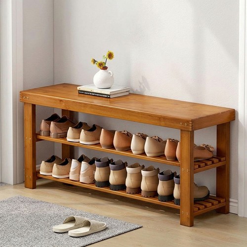 Tier wooden shoe rack - 3,