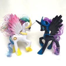2PCS My Little Pony Magic Princess Celestia Luna Action Figure Toys Kids Gifts