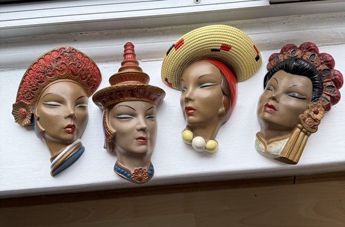 Bossons heads chalkware - 4,