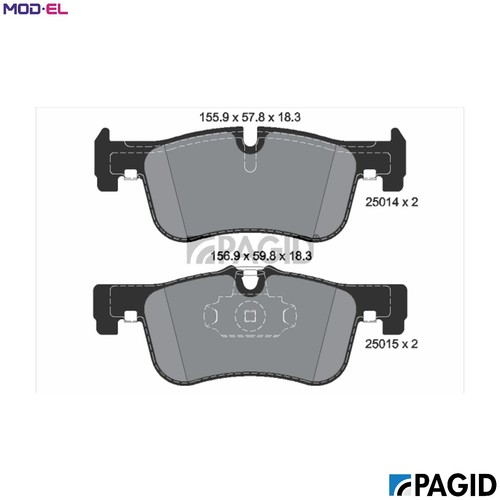 Brake pad set disc - brake,
