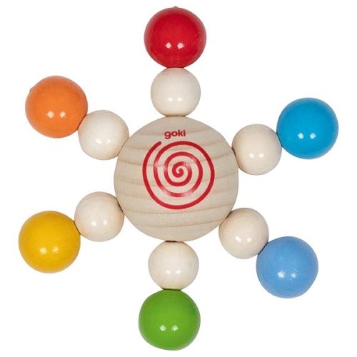 Wooden baby touch - baby, ring