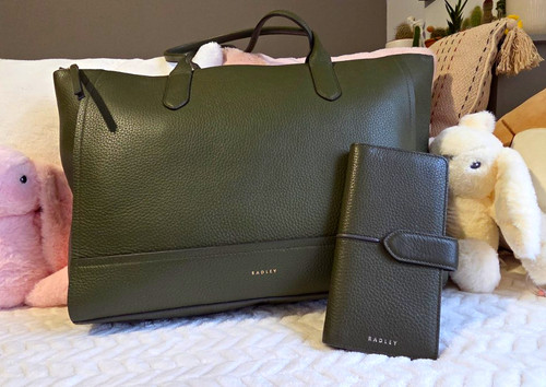 Radley london green pebbled - london,
