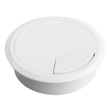 80mm White Plastic Cable Desk