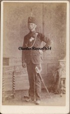 BLANDFORD MILITARY CDV UNIFORM OF DORSET RIFLE VOLUNTEERS VICTORIAN PHOTO #D1350