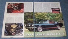 1965 Ford Mustang GT Fastback Vintage Article "Off the Rocker"