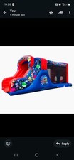 bouncy castle 28ft x 12ft party time assault course commercial