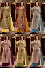 Wedding Special Exclusive Heavy Organza Semi Stitched Top Bottom Dupatta RD-BV