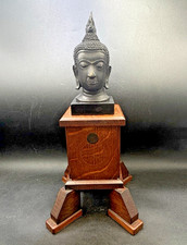 Bronze Buddha Head 6.5" Bust