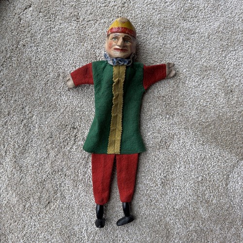 Vintage folk art hand - vintage, carved