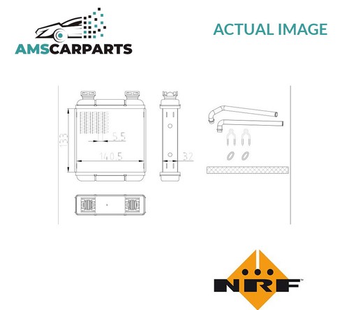 Heater radiator exchanger - radiator, lhd
