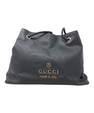 GUCCI Tote Bag 419689 Black Leather
