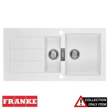 Franke Sirius 1.5 Bowl White Tectonite Kitchen Sink & Waste SID651 "GRADED"