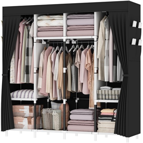 Portable fabric wardrobe - portable,