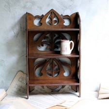 Antique Carved Shelf Folding