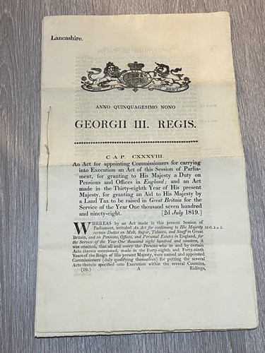 Antique document georgian - georgian, act
