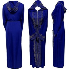 Moroccan Women Hooded Abaya Jalabiya long dress