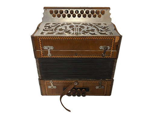 Wooden button accordion - wooden, –