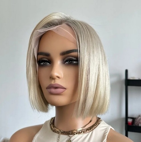 Short straight blonde - straight, human