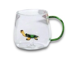 3D Sea Turtle Glass Mug / Cup